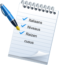 Italiaans Niveaus Reizen cusus